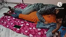 Girlfriend And Wife Enjoy Bedroom Time