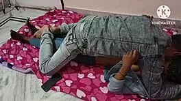 Girlfriend And Wife Enjoy Bedroom Time