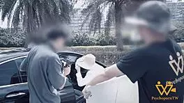 Beach Day With 19-Year-Old Asian Girl Behind Scenes.