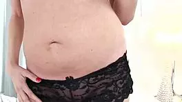 Melissa Rose, a sexy Latina with small tits, gives a POV blowjob to a monster cock and swallows a huge load of cum