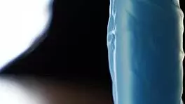 I love watching my 18yo ass bounce on this pretty dildo, moaning loudly.