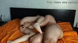 feeling intense pleasure as redhot fox rides to orgasm in creampie session