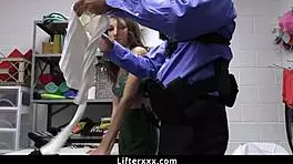 Maya Woulfe fucks the LP officer for freedom!