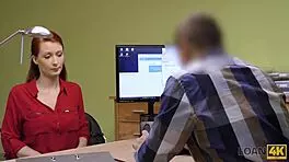 loan denied, so why fuck the redhead isabella?