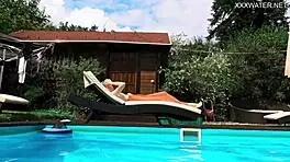 Hot Erotics at Swimming Pool with Mimi Cica Dressed Up!