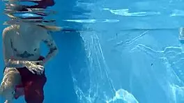 Hot Erotics at Swimming Pool with Mimi Cica Dressed Up!