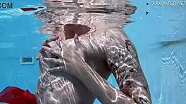 Hot Erotics at Swimming Pool with Mimi Cica Dressed Up!