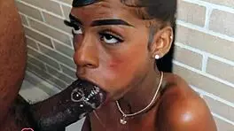 Victoria Mendoza Blows Big Black Cock.