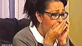 Twin Latina Sitters with Small Tits Trick Boss into Oral and Facial Fun. High Heels Add Spice.