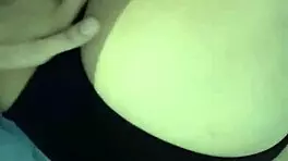 teen sucking cock while showing off her tight leggings ass