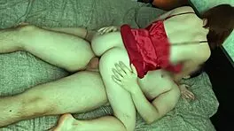 Redhot fox gives blowjob then rides in cowgirl and doggystyle