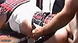 Twin Latina Sitters with Small Tits Trick Boss into Oral and Facial Fun. High Heels Add Spice.