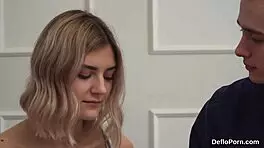 Hey, watch this innocent teen 18+ stretch her tight slit wide for first time