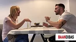 Hot blonde milf in naughty situation with big cock