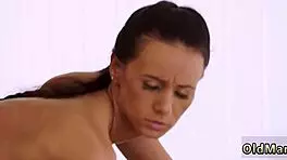 Sweet Russian Teen 18+ Explores Old and Hairy Young 18+ Anal Adventure