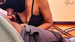 Beautiful Malaysian Babe Gives Her First Intense Blowjob Experience