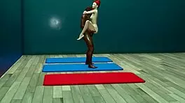 rough anal double penetration with deepthroat and creampie in interracial threesome 😈