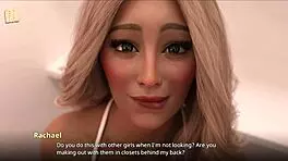 I watch racheal fingering her big ass until the game interrupts us