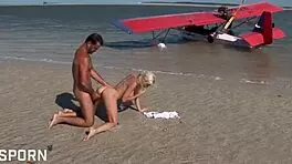 SEXY BLONDE WITH BIG TITS GETS FUCKED HARD IN HER ASS OUTDOORS