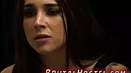 Outdoor teen tourists explore bondage in woods