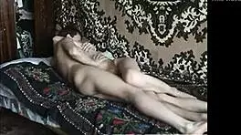 poor russian couple enjoys amateur fucking and creampie in their reality show.