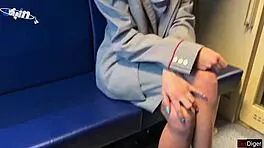 Conductor risks job to bang passenger hard during train shift