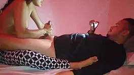 morena deliciosa rides and sucks her neighbor's cock in homemade cowgirl session