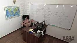 petite girl masturbating hard in the classroom 😏
