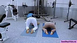 Student gets her pussy licked by lesbian trainer in college seduction