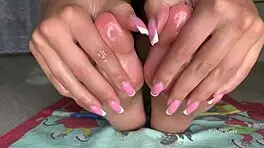 Foot Fetish Massage with Oiled Ass and Solo Feet!