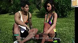 Intertwined 9: Layla Gets a Helping Hand in Homemade Cartoon Scene