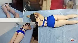 Bubble Butt Amateur GF Gets Oily Massage Before Riding Dick in POV!