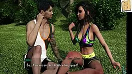 Intertwined 9: Layla Gets a Helping Hand in Homemade Cartoon Scene