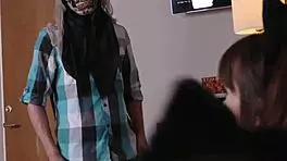 Step mom emotionally guides duddys to better grades with intense group fun