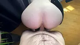 I fucked that slut by the window, watching her juicy ass.