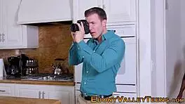 The Classy Black Ebony Slut In Glasses Gives A Hardcore Blowjob. She Receives A Facial From A Monster Cock.