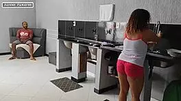 i was alone at home when the neighbor came with his tool, that bastard saw me and offered cash for a blowjob, but damn he went further and shoved it all in my ass