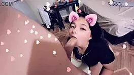 Teen sucking on snapchat 😏