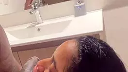 Latina Teen Deepthroats Big Black Cock Intensely.