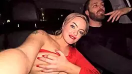 Alexis Kay flashes tits in club, then gets picked up for a wild night