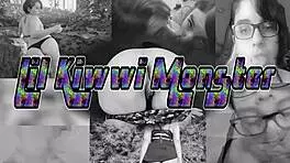 Man sneaks into bathroom to record chubby bbw teen masturbating with toys in shower