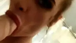 Slutty Girl with Big Boobs Masturbates Huge Dildo