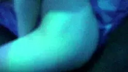 Sexy skinny brunette sucks big black cock, fucks it, then swallows cum