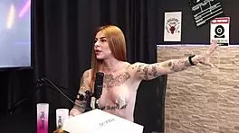 redhead begged for help but got wild in sheer lingerie first