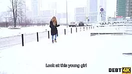 Debt4k Young 18+ Rose Wild Sucks Stranger's Boner in Rough POV Doggystyle Action