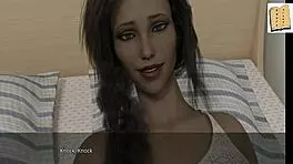 WVM 38 flirts with Harper and Natalie in their flat for erotic fun