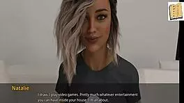 WVM 38 flirts with Harper and Natalie in their flat for erotic fun