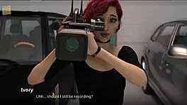 3d teen brunette shows big ass and tits during casting interview