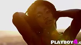 Ebony Teen Selene Poses Naked!