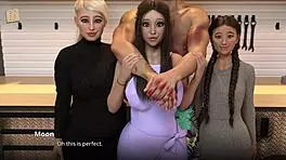 3d teen brunette shows big ass and tits during casting interview